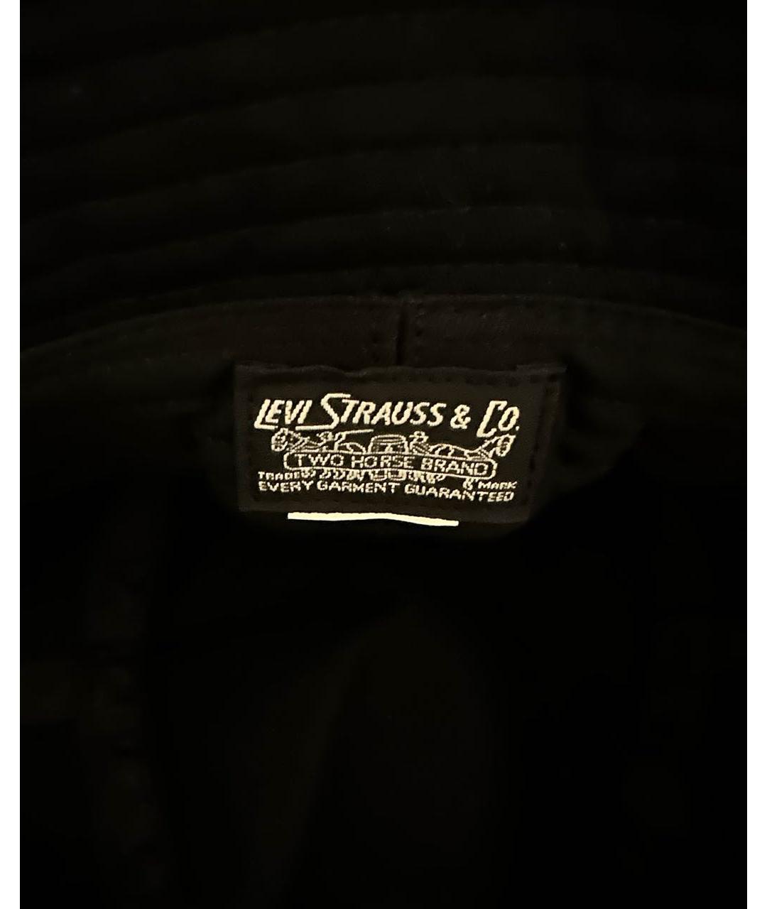 LEVI'S Черная хлопковая панама, фото 3