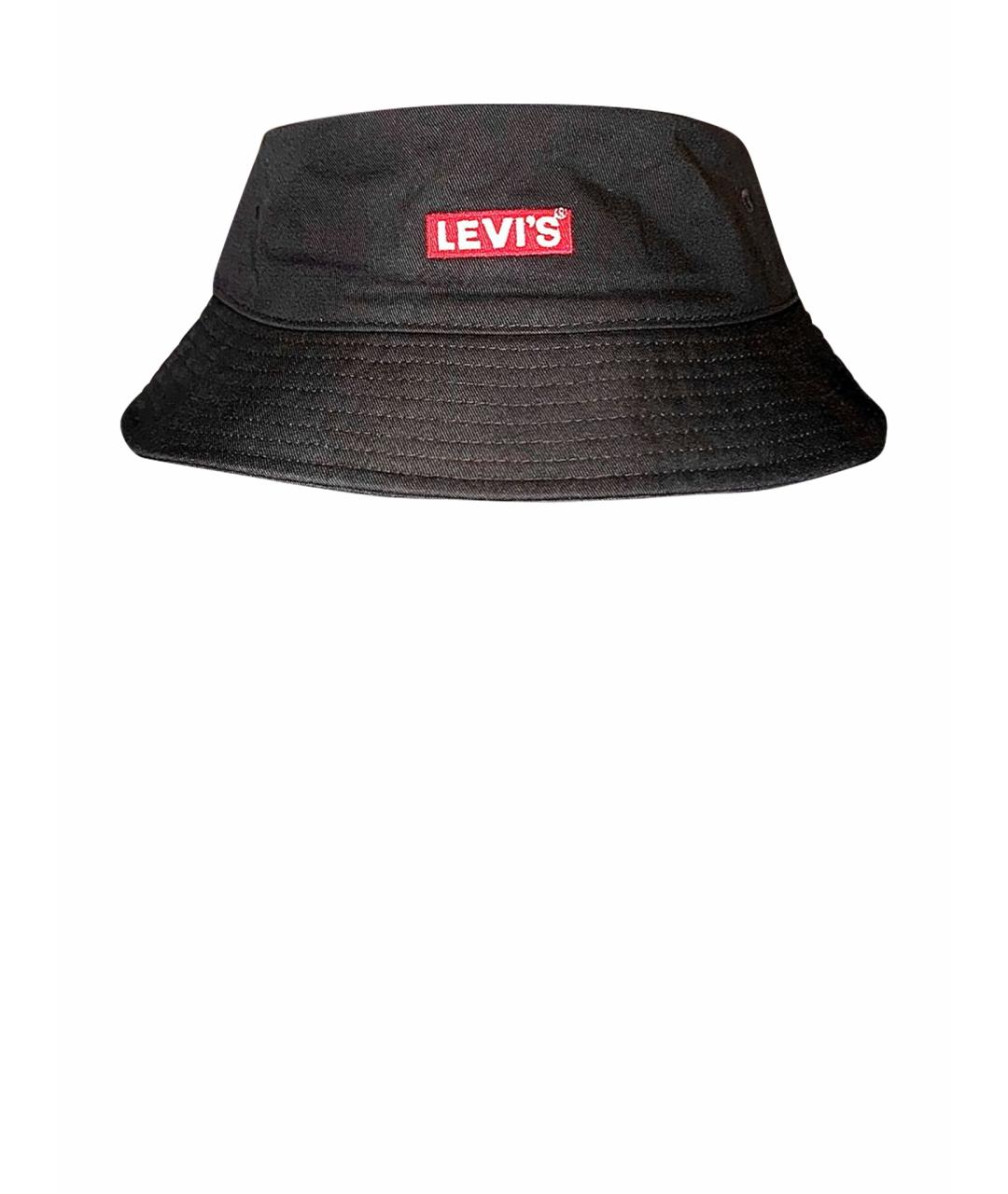 LEVI'S Черная хлопковая панама, фото 1