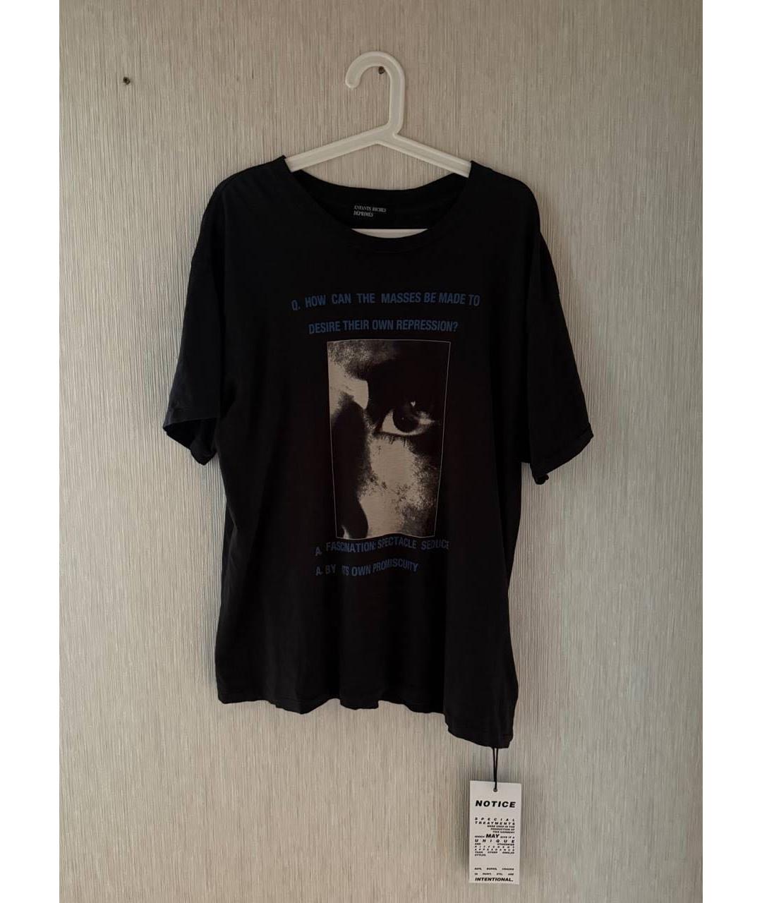 Enfants Riches Déprimés Темно-синяя хлопковая футболка, фото 9