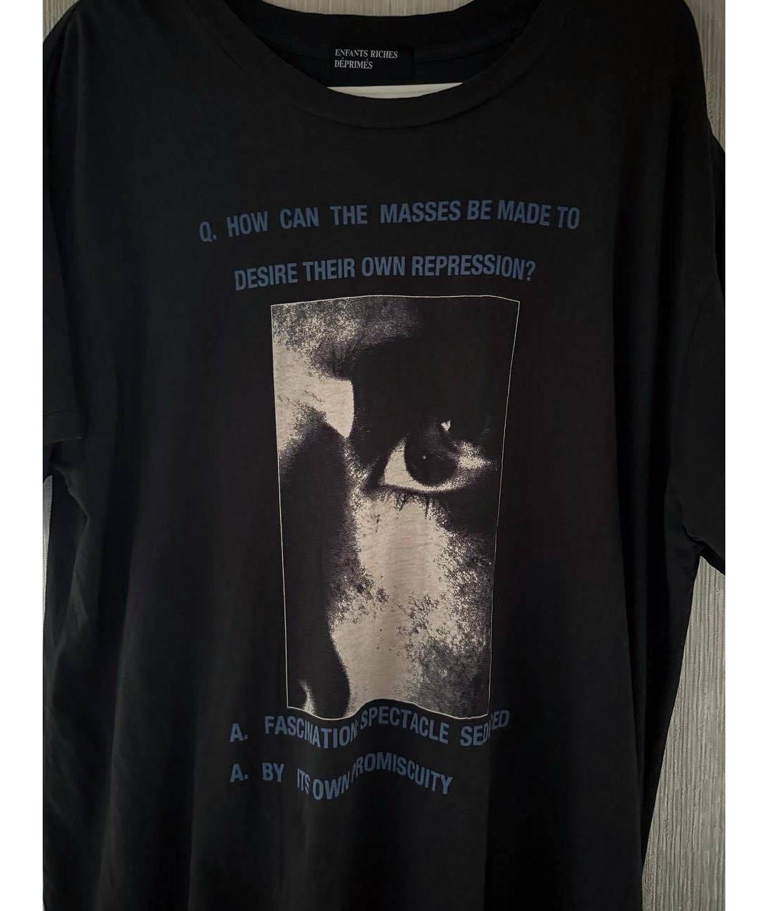 Enfants Riches Déprimés Темно-синяя хлопковая футболка, фото 3