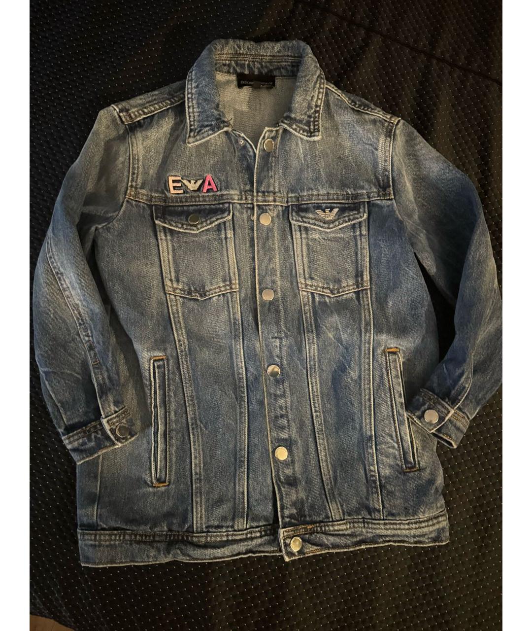 EMPORIO ARMANI Синий хлопковый жакет / жилет, фото 7