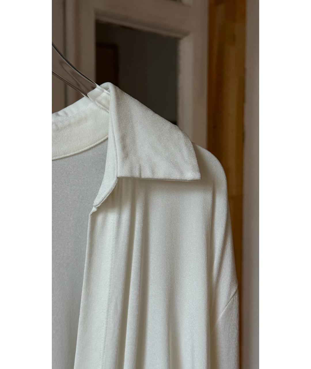 JACQUEMUS Белое вискозное вечернее платье, фото 4