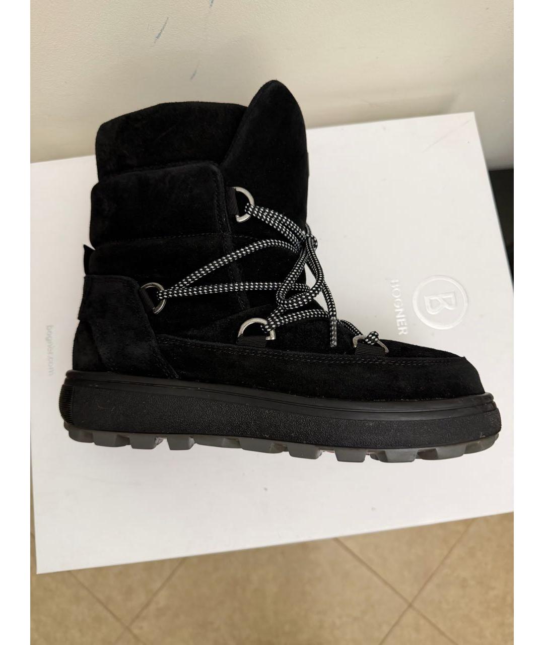 BOGNER Черные замшевые ботинки, фото 6