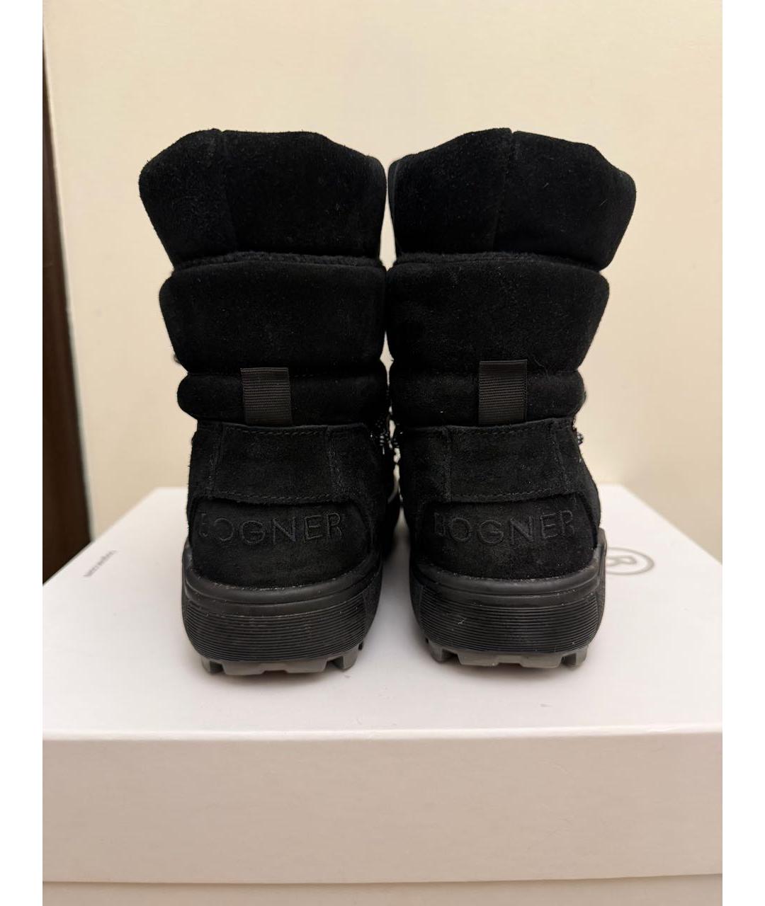 BOGNER Черные замшевые ботинки, фото 4