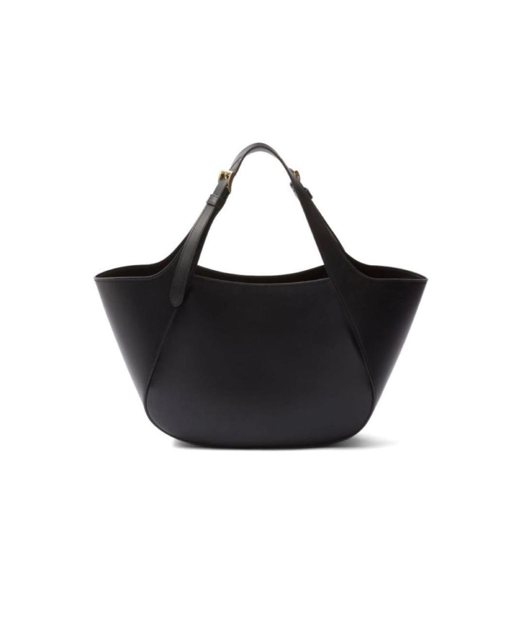 PRADA Черная кожаная сумка тоут, фото 2