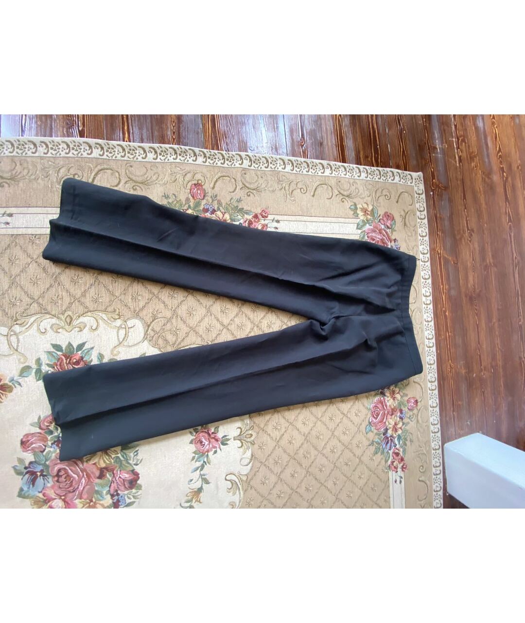 PRADA Черные льняные прямые брюки, фото 2