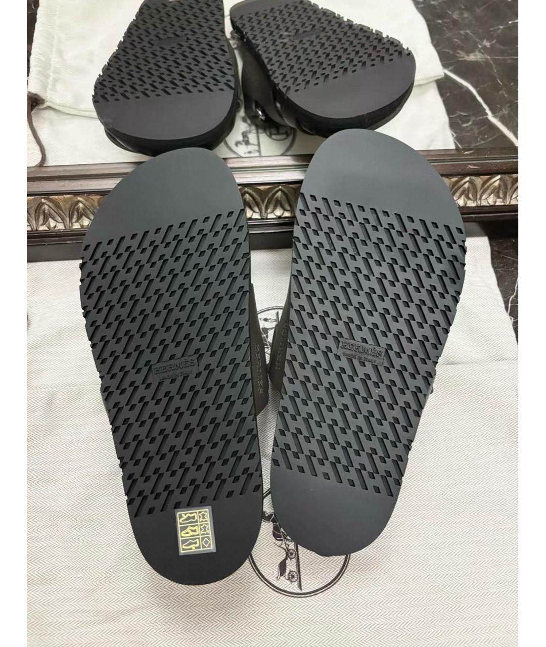 HERMES Кожаные сандалии, фото 4