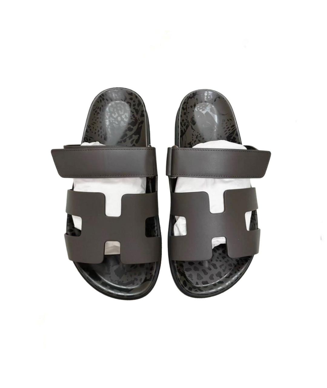 HERMES Кожаные сандалии, фото 2