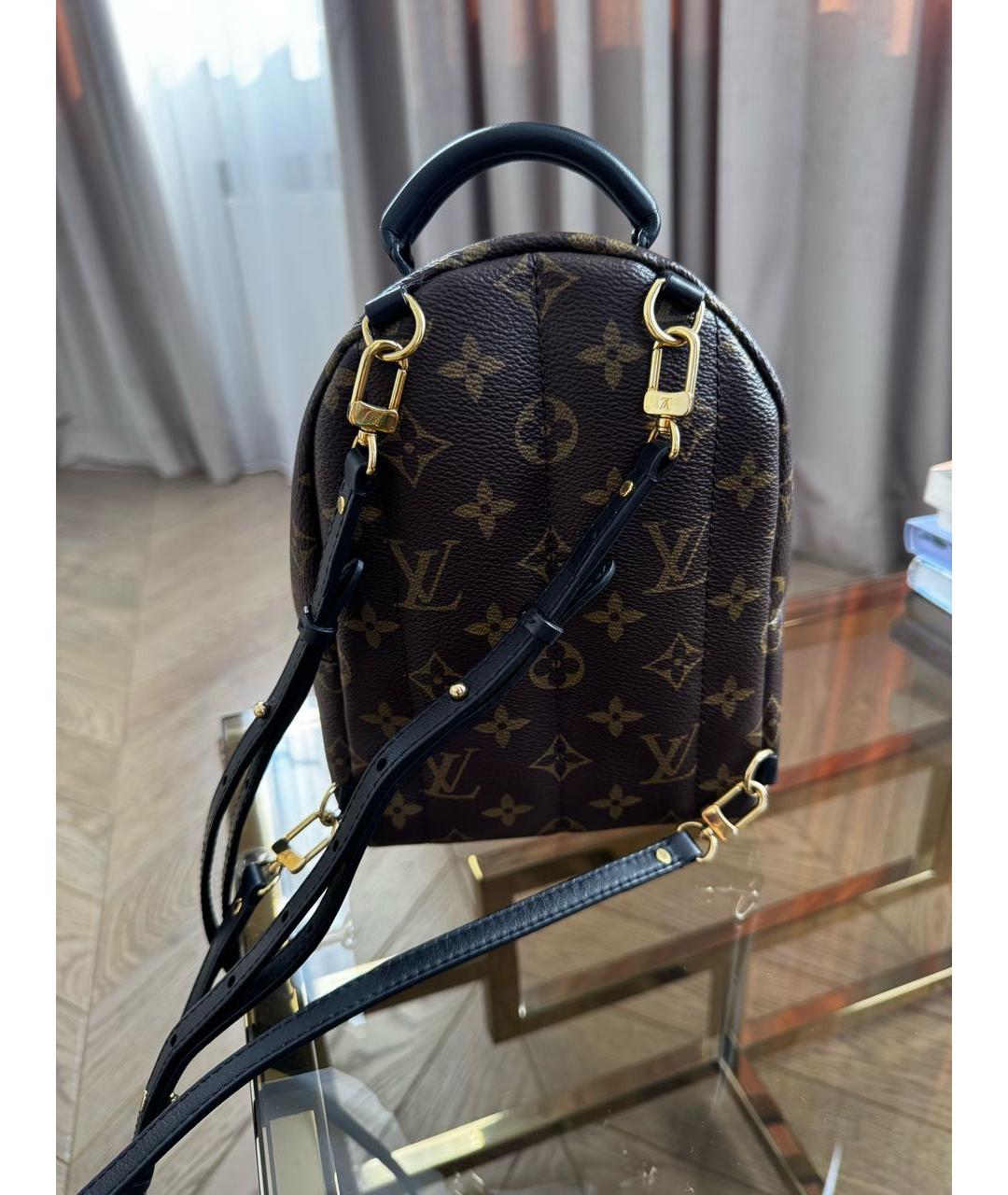 LOUIS VUITTON Коричневый рюкзак из искусственной кожи, фото 2