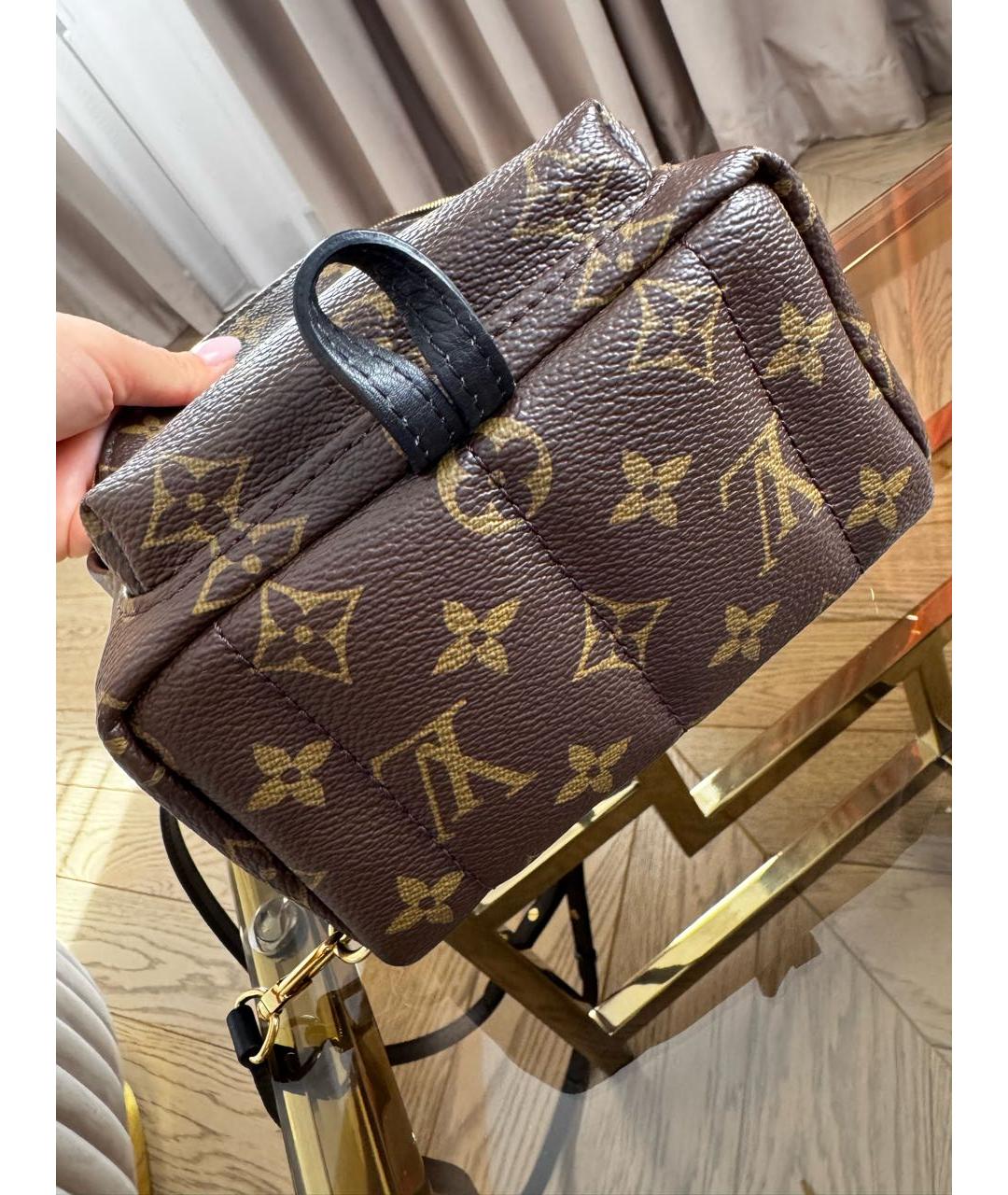 LOUIS VUITTON Коричневый рюкзак из искусственной кожи, фото 3