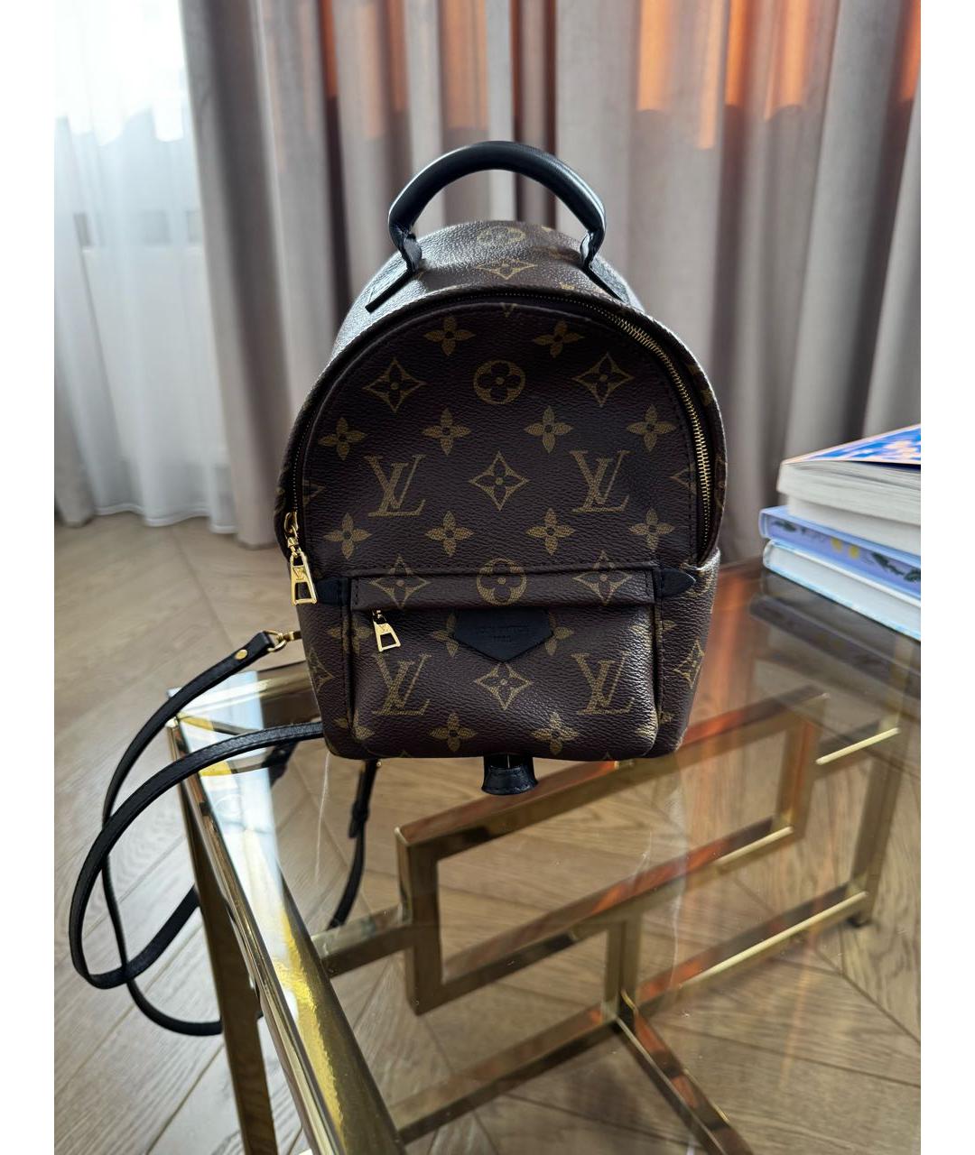 LOUIS VUITTON Коричневый рюкзак из искусственной кожи, фото 5