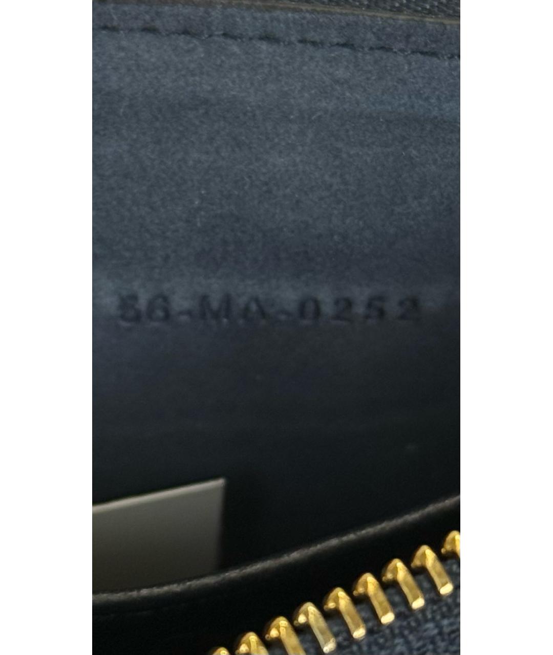 CHRISTIAN DIOR Черная кожаная сумка с короткими ручками, фото 4