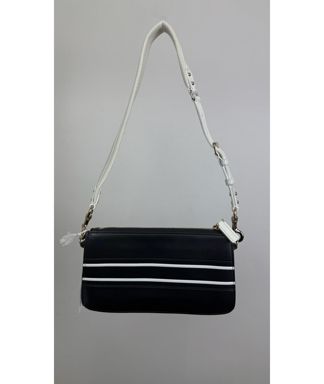 CHRISTIAN DIOR Черная кожаная сумка с короткими ручками, фото 2