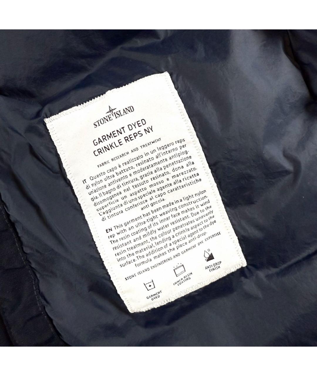 STONE ISLAND Темно-синий пуховик, фото 5