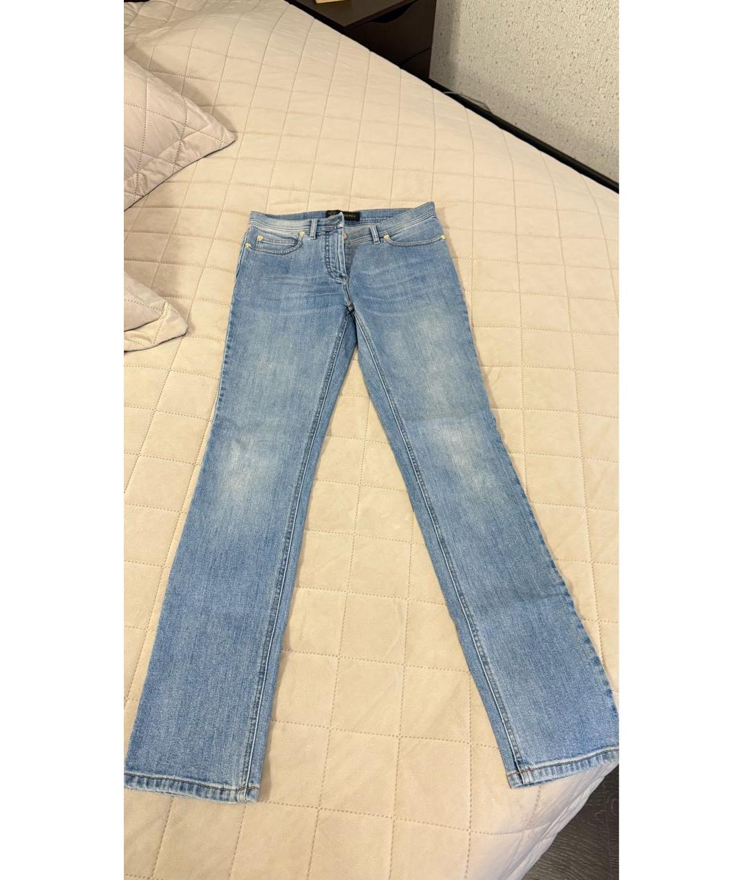 VERSACE Голубые джинсы слим, фото 7