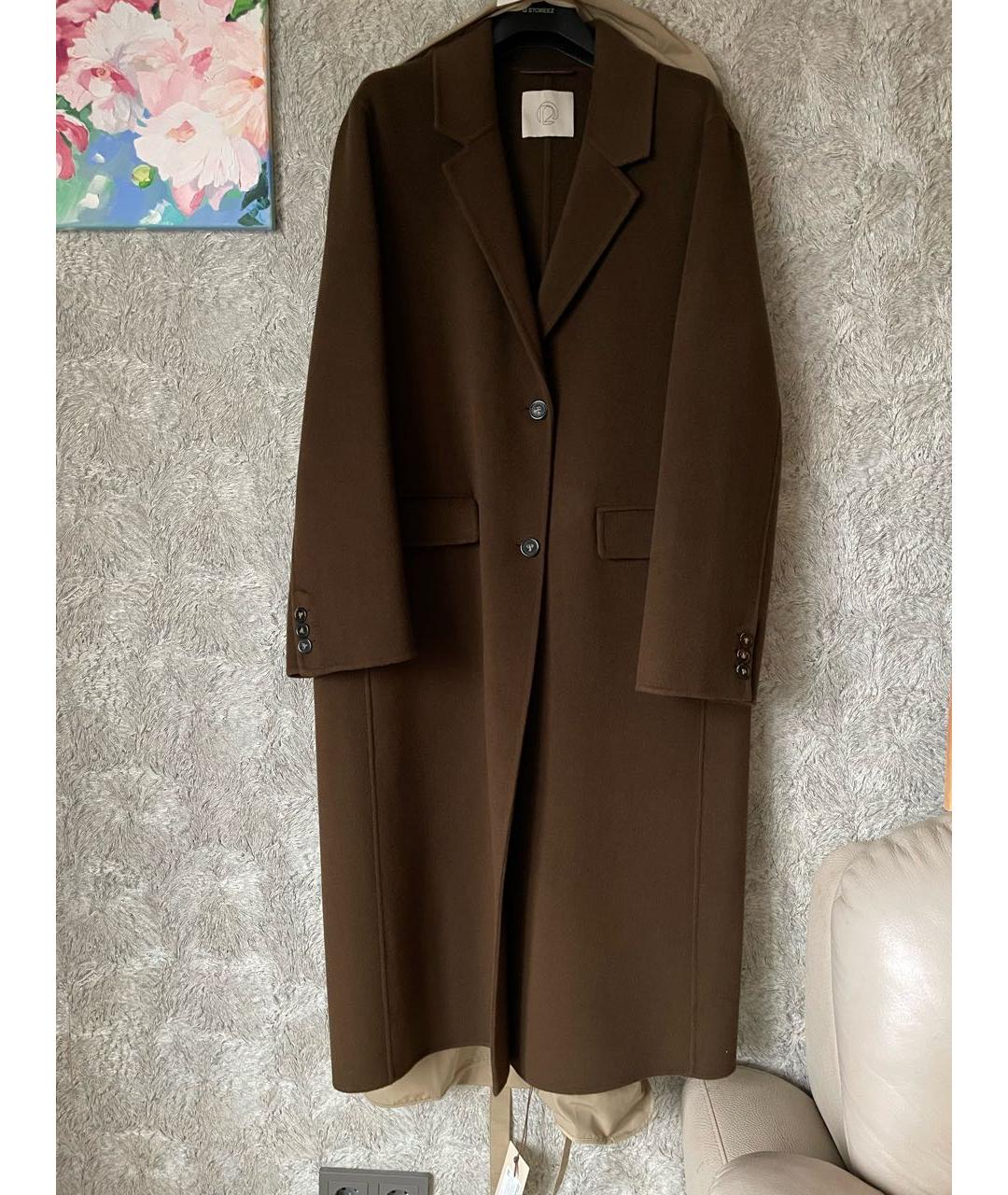 12 STOREEZ Коричневое шерстяное пальто, фото 5