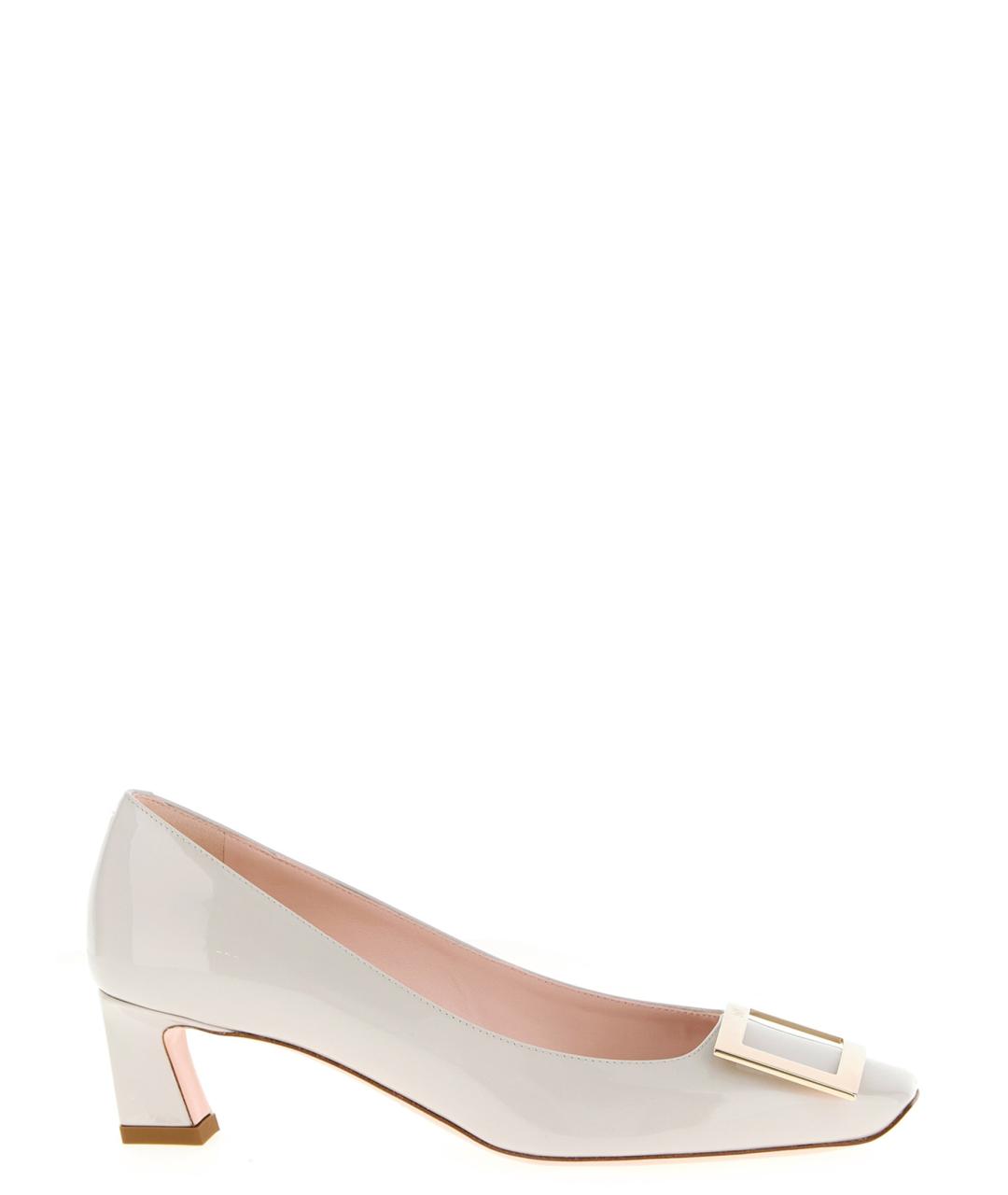 ROGER VIVIER Белые кожаные туфли, фото 1