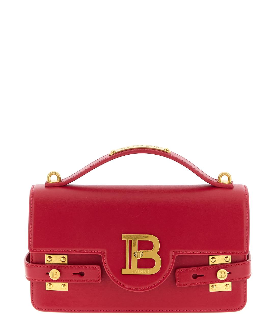 BALMAIN Фуксия кожаная сумка через плечо, фото 1
