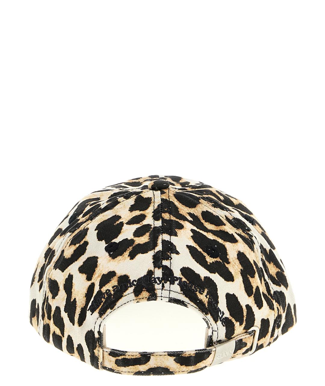 GANNI Коричневая хлопковая кепка, фото 3