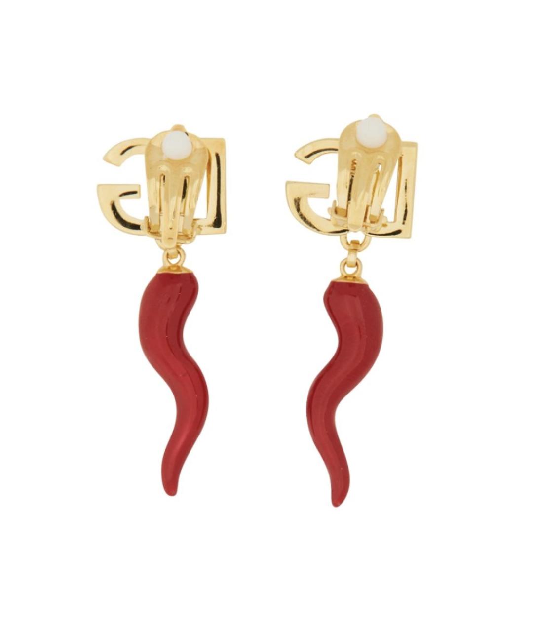 DOLCE&GABBANA Золотые латунные серьги, фото 2