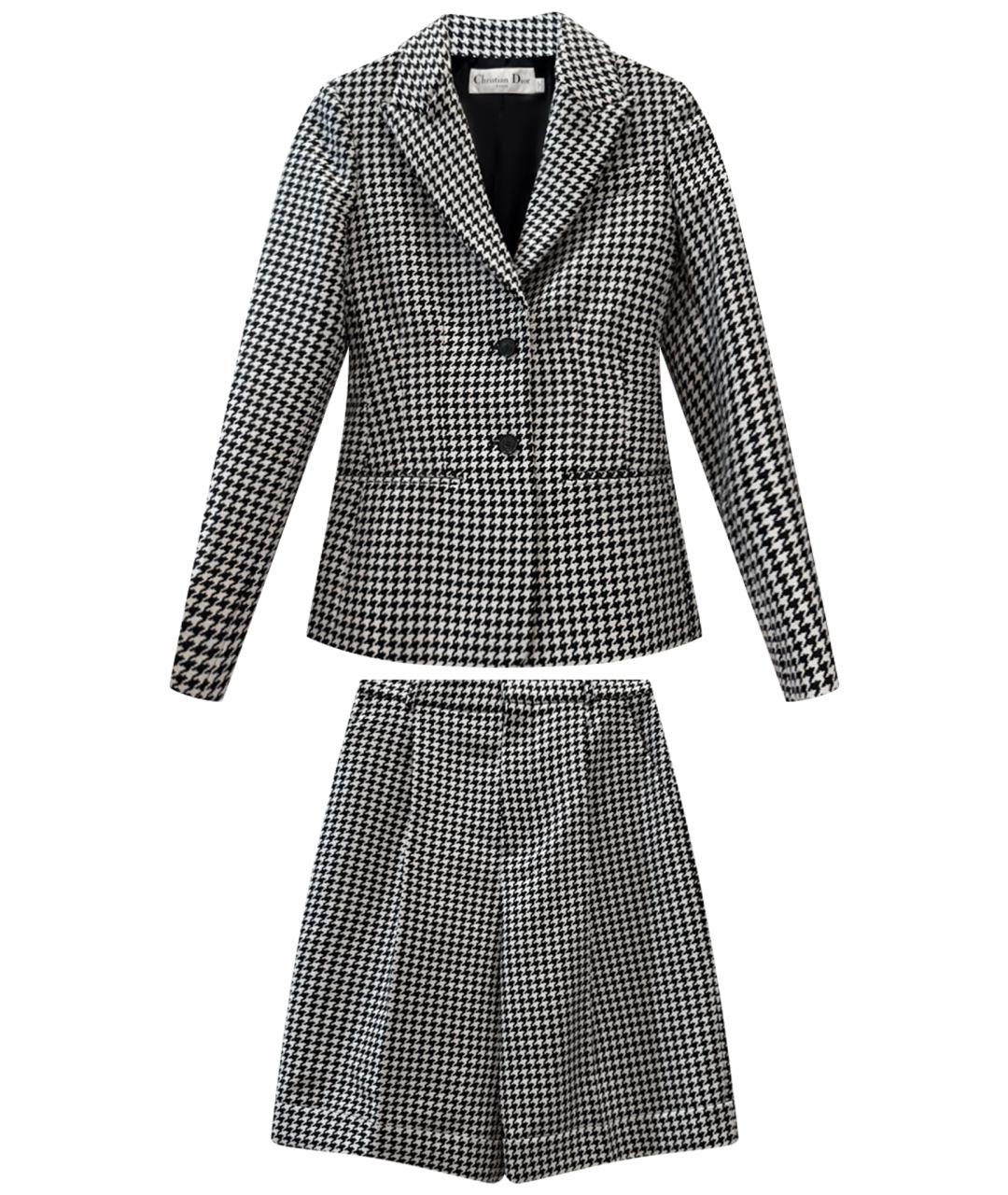 CHRISTIAN DIOR Черный шерстяной костюм с брюками, фото 1