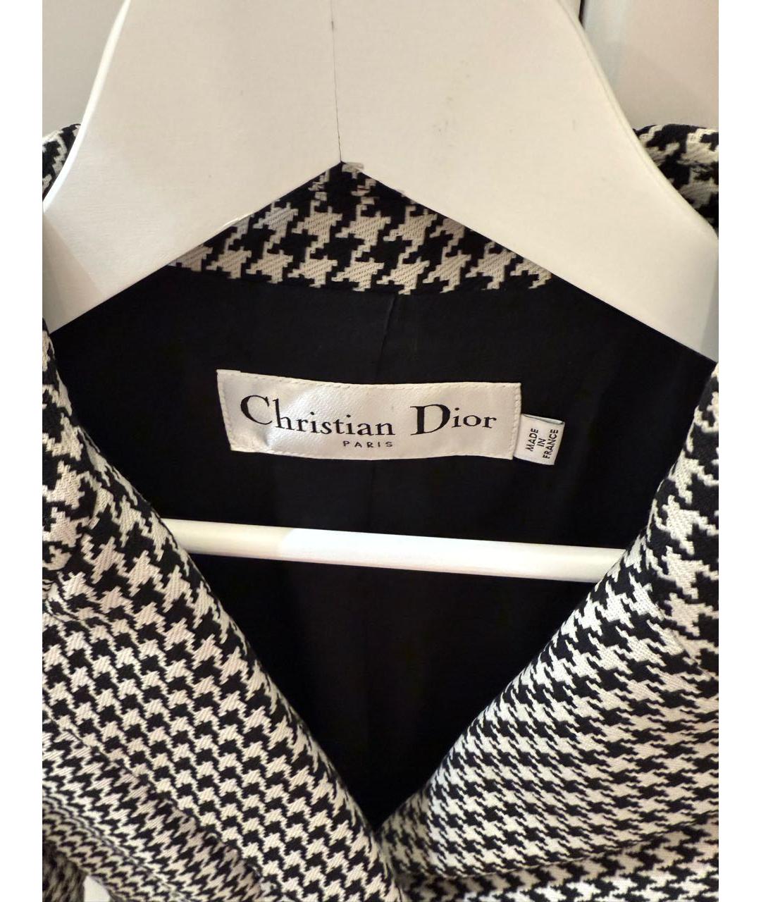 CHRISTIAN DIOR Черный шерстяной костюм с брюками, фото 3