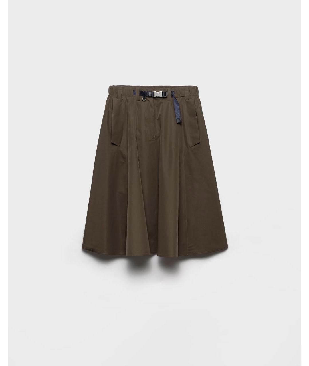 PRADA Хаки юбка миди, фото 5