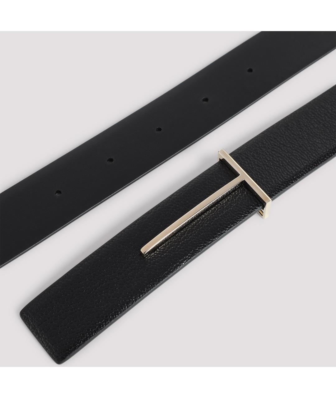 TOM FORD Черный кожаный ремень, фото 2