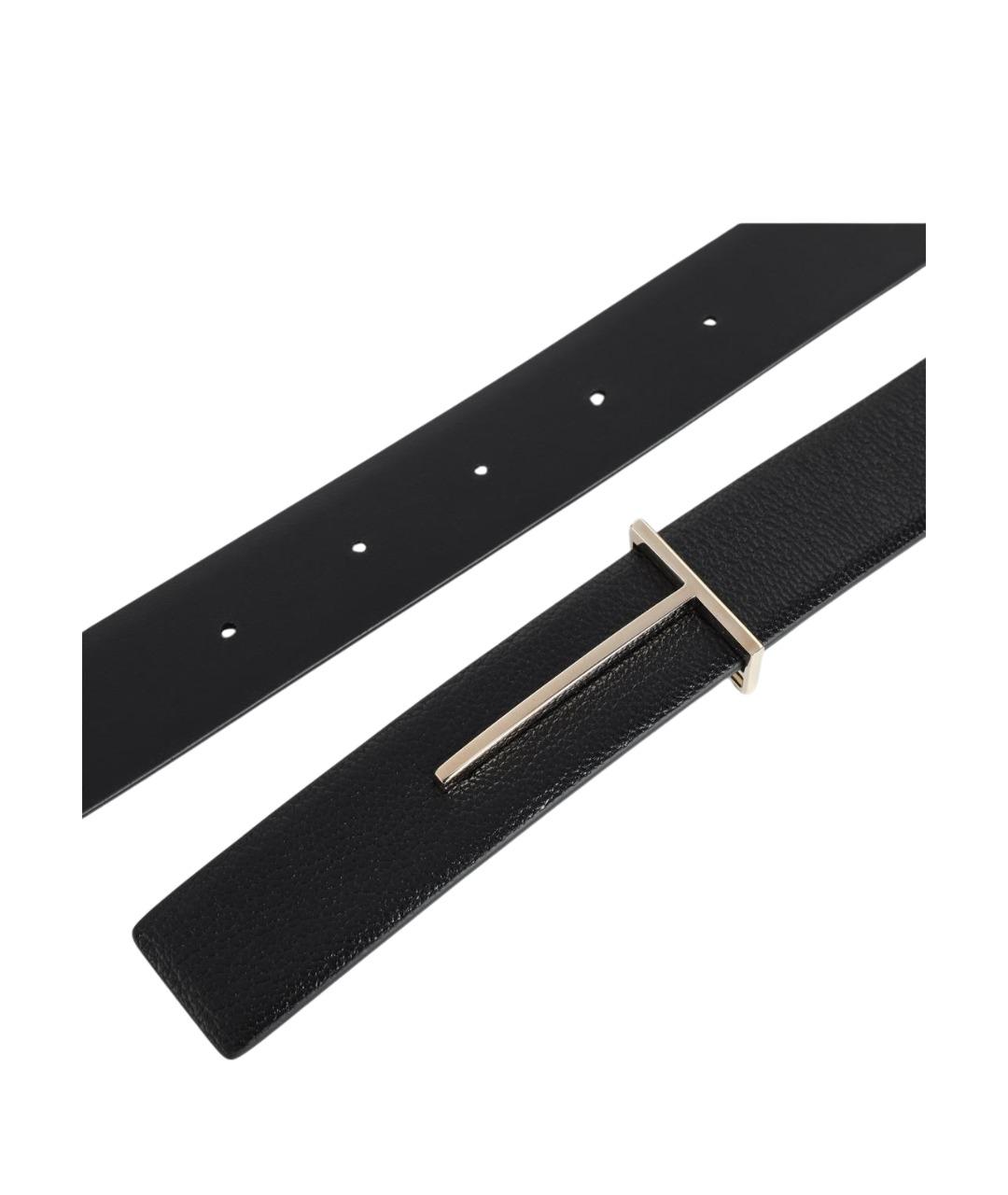 TOM FORD Черный кожаный ремень, фото 2