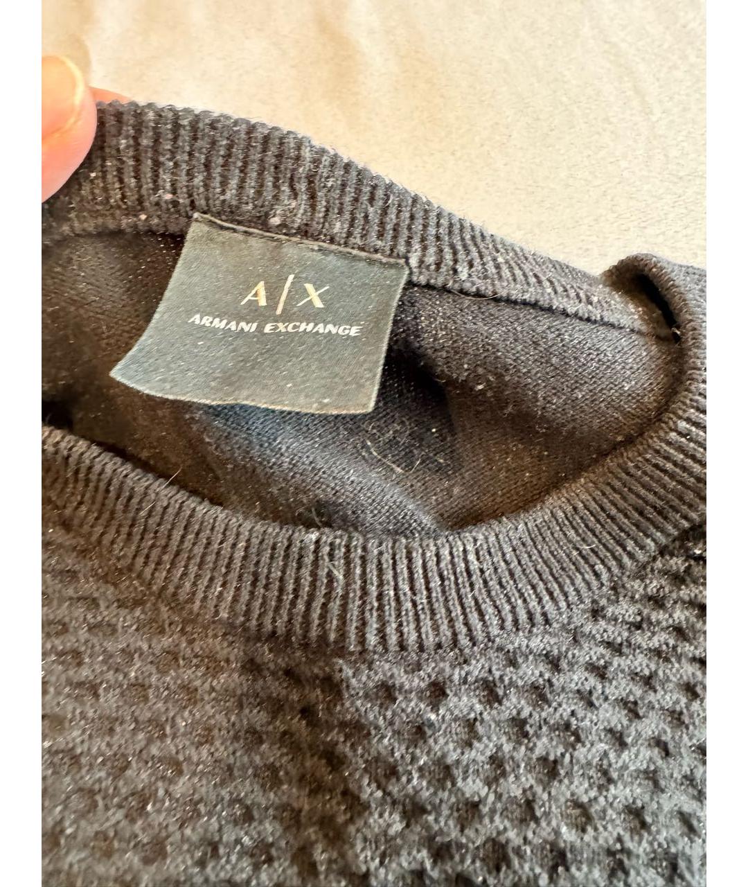 ARMANI EXCHANGE Черный джемпер / свитер, фото 2