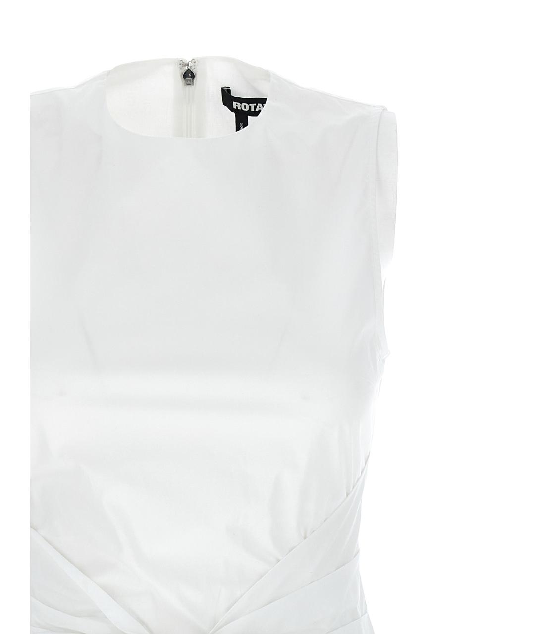 ROTATE Белое хлопковое платье, фото 3