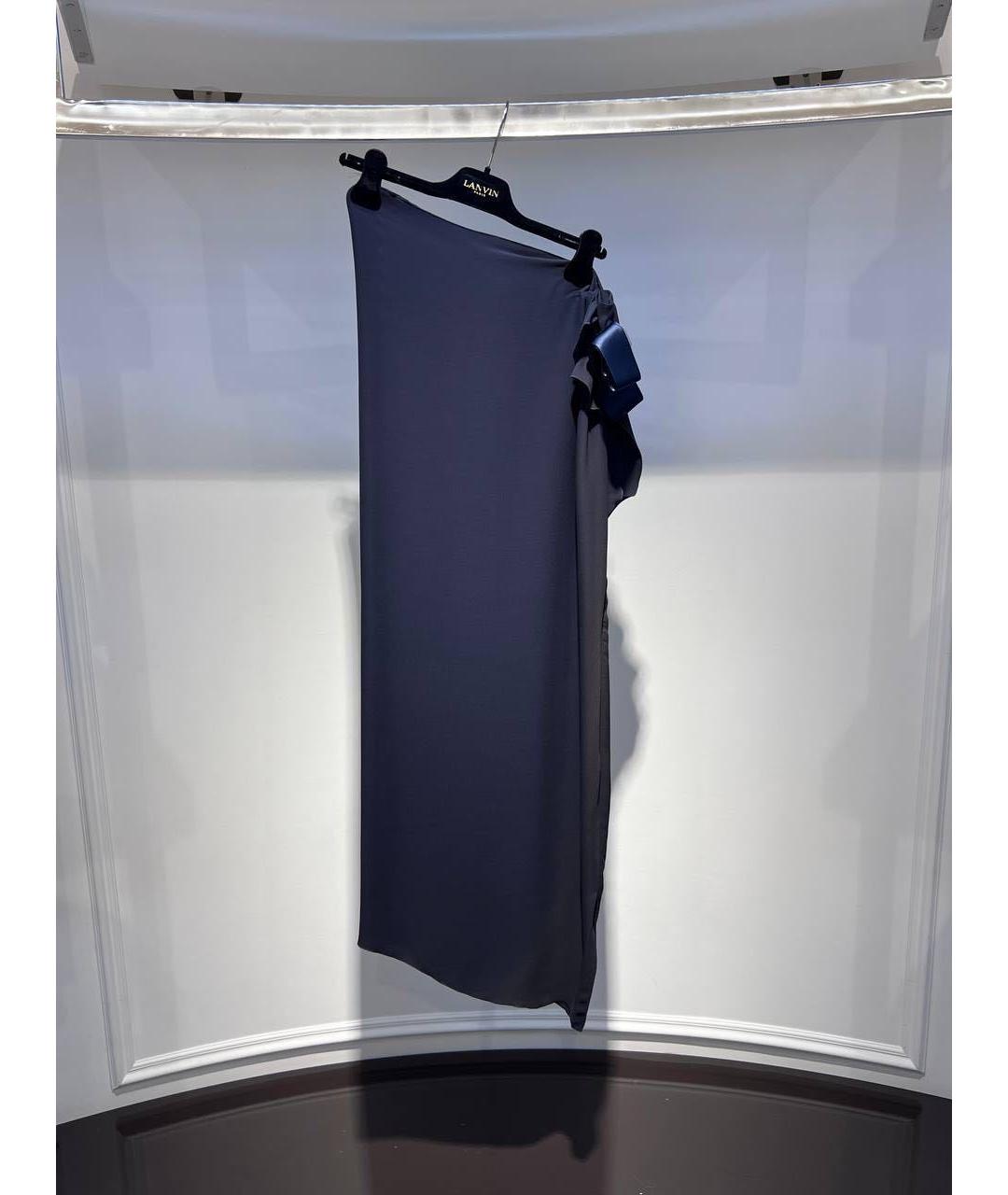 LANVIN Темно-синее вечернее платье, фото 3