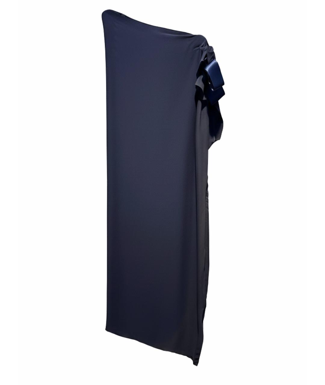 LANVIN Темно-синее вечернее платье, фото 1