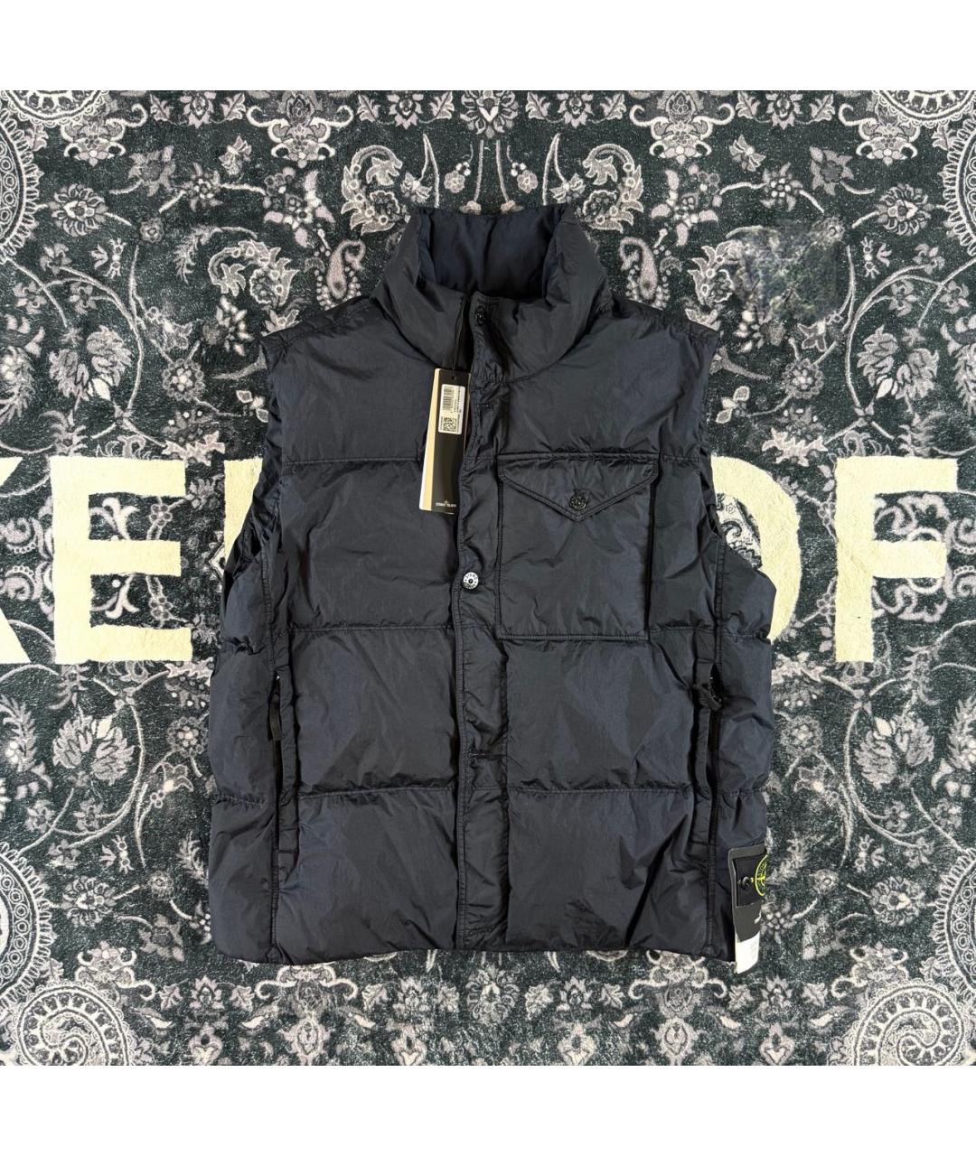 STONE ISLAND Темно-синий жилет, фото 6