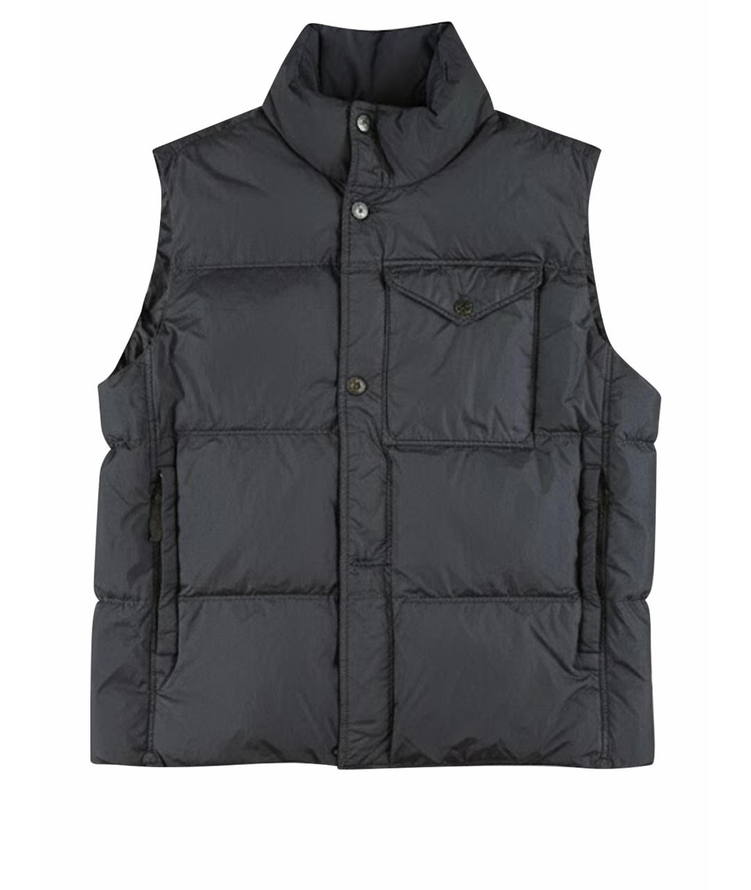 STONE ISLAND Темно-синий жилет, фото 1