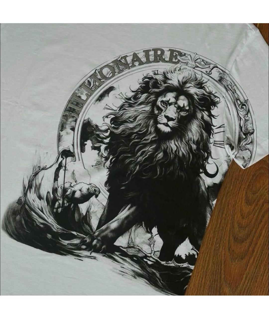 BILLIONAIRE Белая хлопковая футболка, фото 4