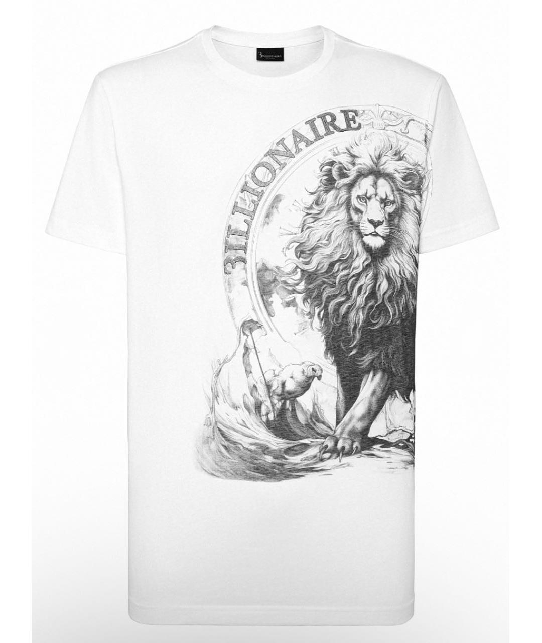 BILLIONAIRE Белая хлопковая футболка, фото 9