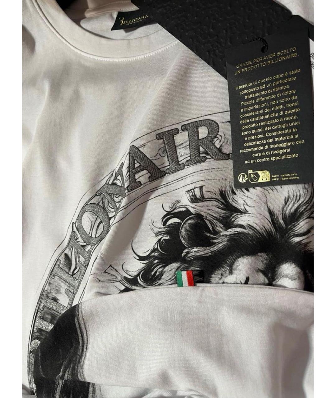 BILLIONAIRE Белая хлопковая футболка, фото 5