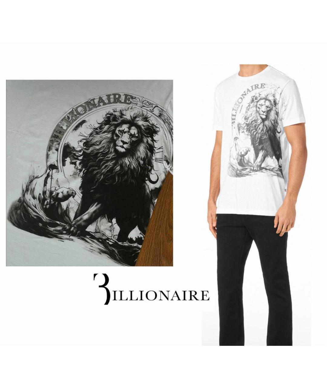 BILLIONAIRE Белая хлопковая футболка, фото 2