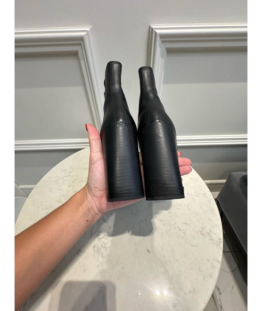 GIVENCHY Черные кожаные ботильоны, фото 8