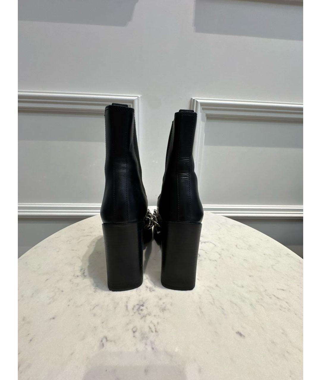 GIVENCHY Черные кожаные ботильоны, фото 4