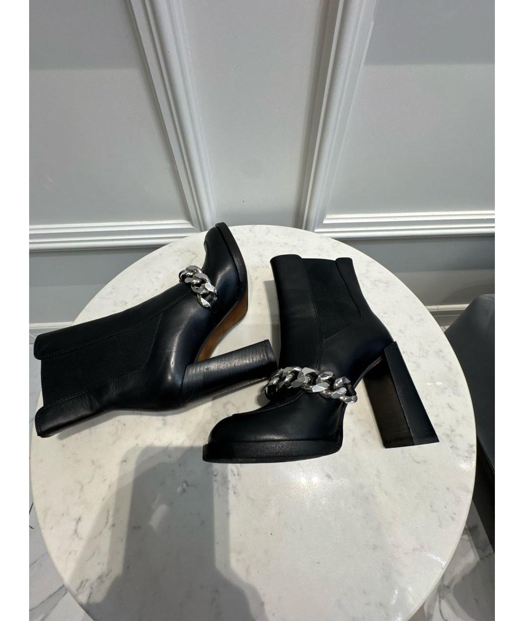 GIVENCHY Черные кожаные ботильоны, фото 7