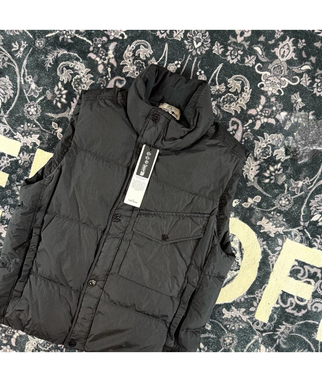 STONE ISLAND Черный жилет, фото 2