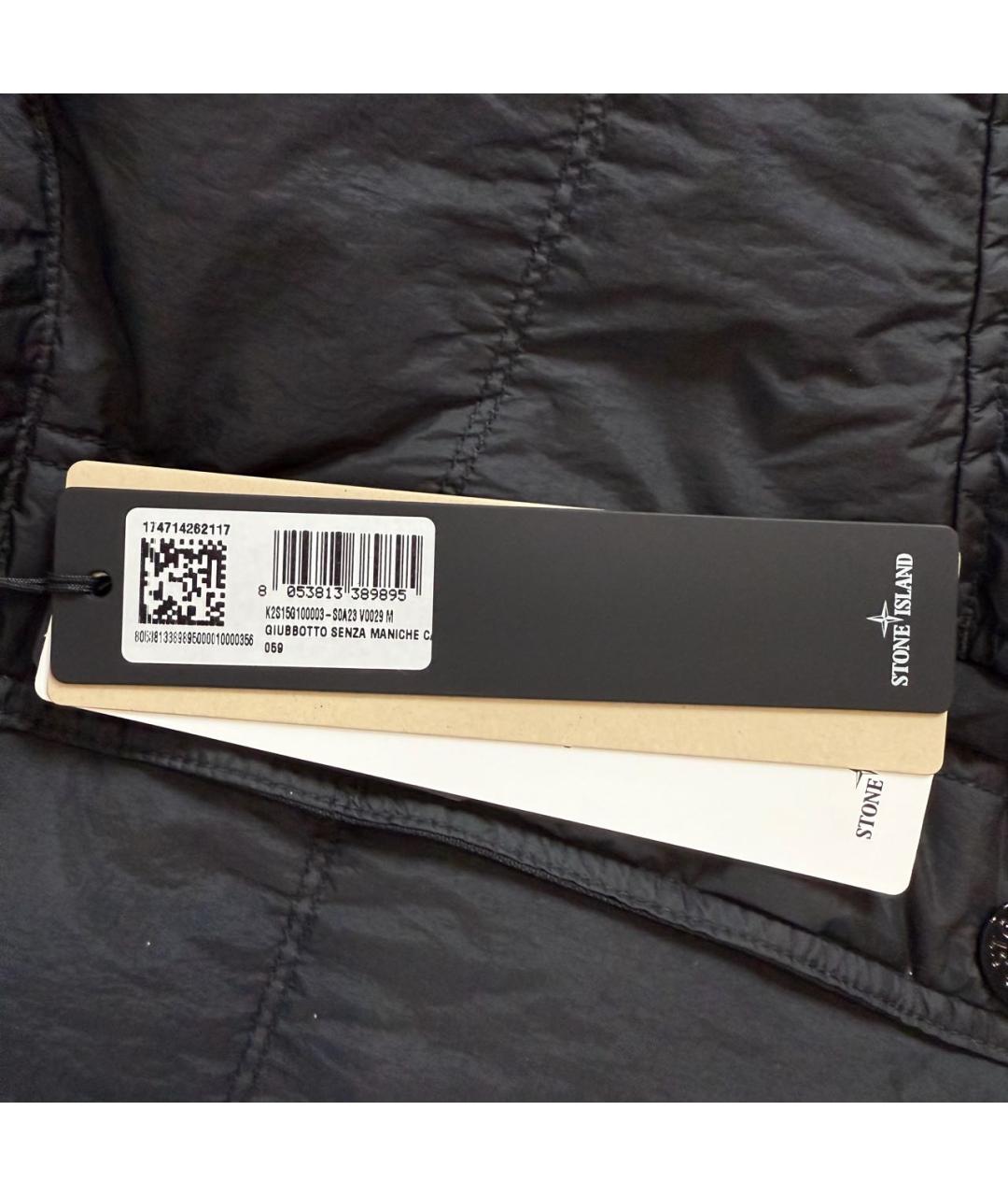 STONE ISLAND Черный жилет, фото 4