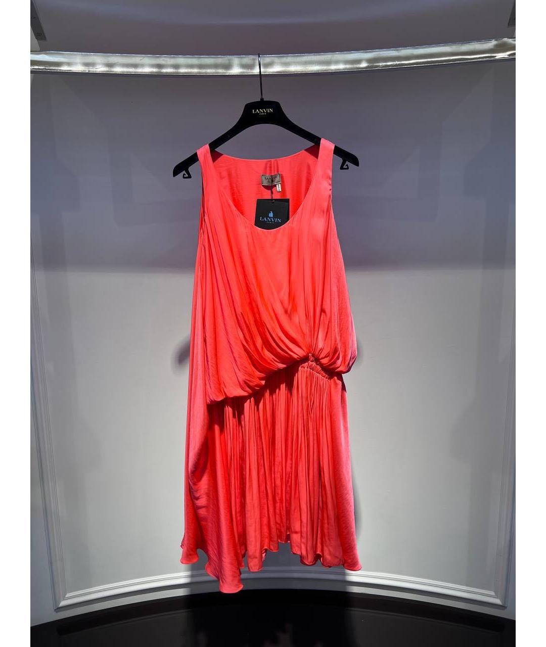 LANVIN Коралловое повседневное платье, фото 3