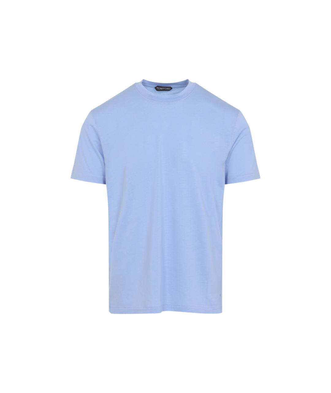 TOM FORD Синяя хлопковая футболка, фото 1