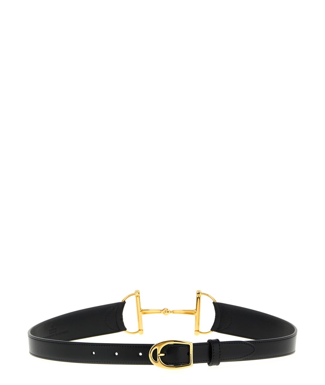 GUCCI Черный кожаный ремень, фото 2