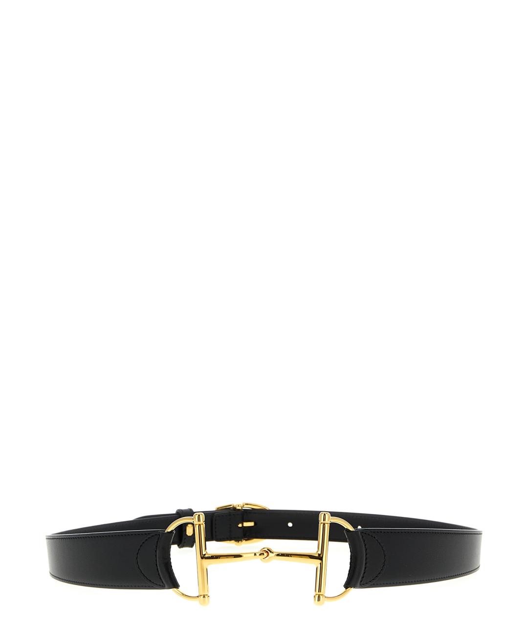 GUCCI Черный кожаный ремень, фото 1