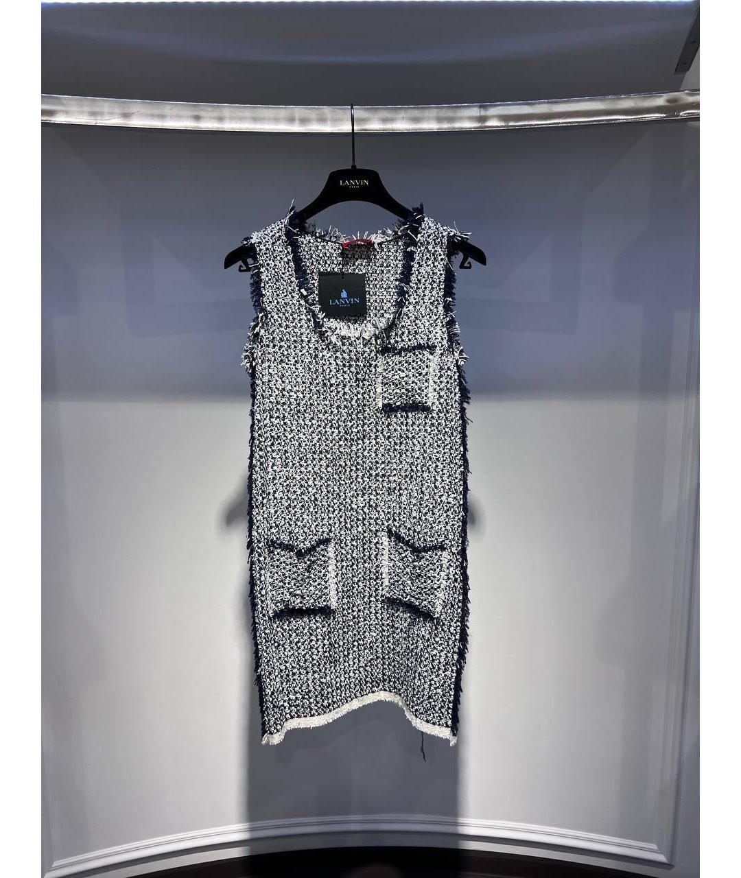 LANVIN Мульти повседневное платье, фото 3