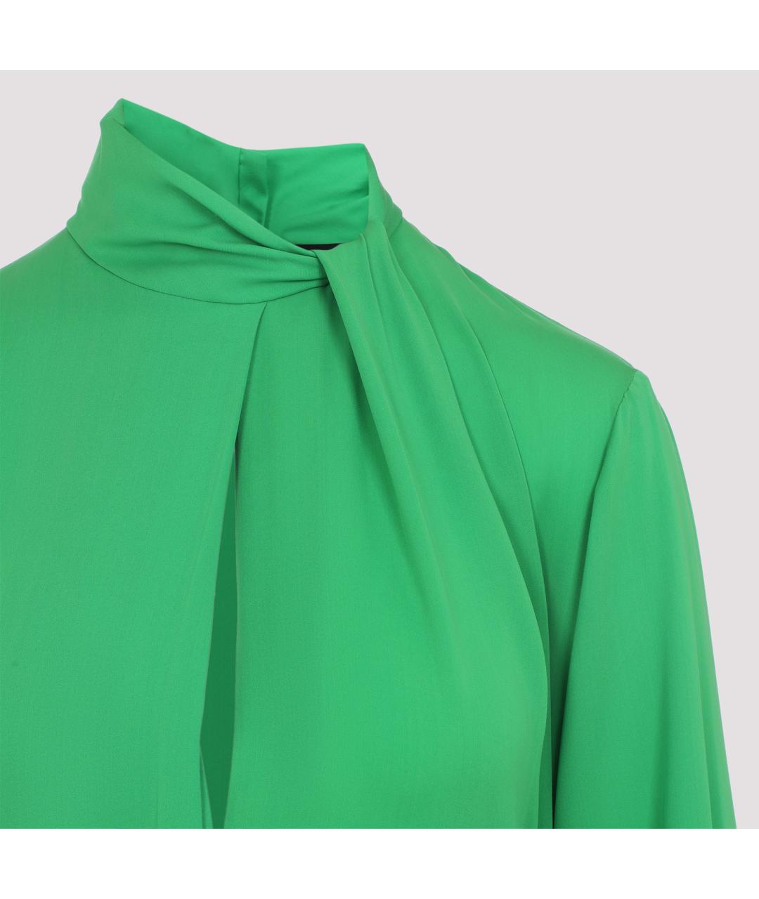 TOM FORD Зеленые шелковое повседневное платье, фото 6